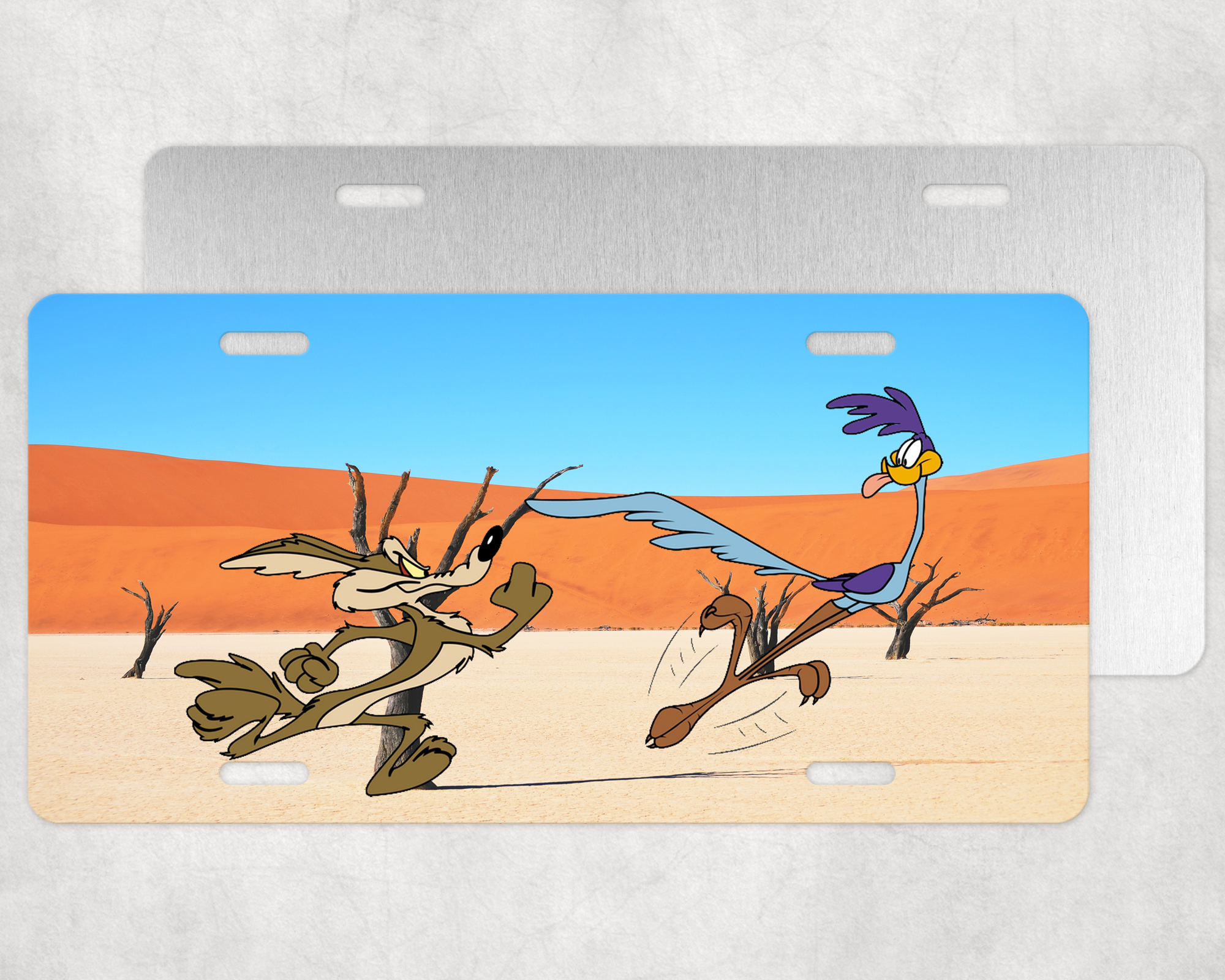 Desert Chase License Plate Mockup