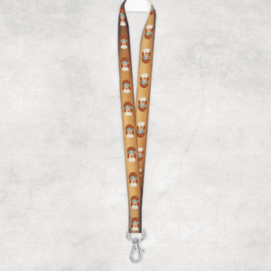 Cute Evil Doll Lanyard Mockup