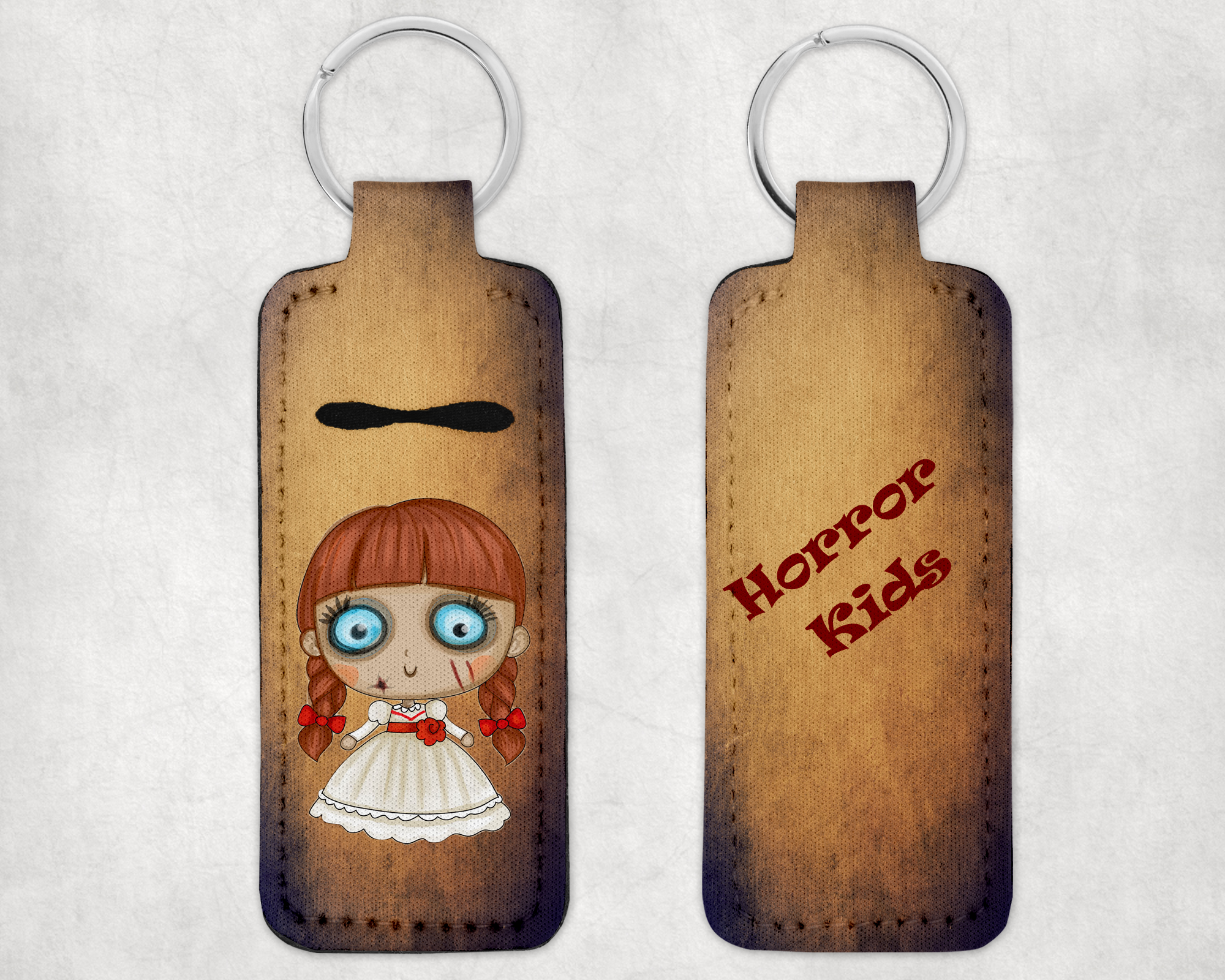 Cute Evil Doll Lip Care Holder Mockup