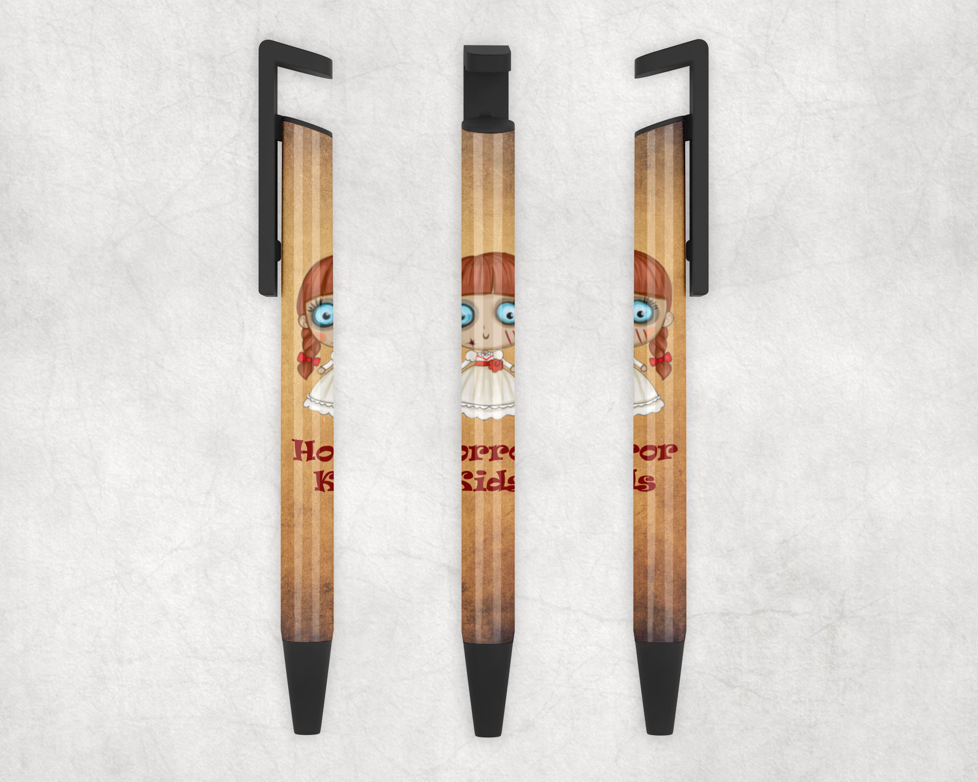 Cute Evil Doll Ballpoint Pen Mockup