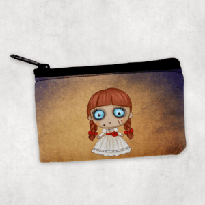 Cute Evil Doll Zipper Pouch Mockup