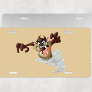 Ferocious Marsupial License Plate Mockup