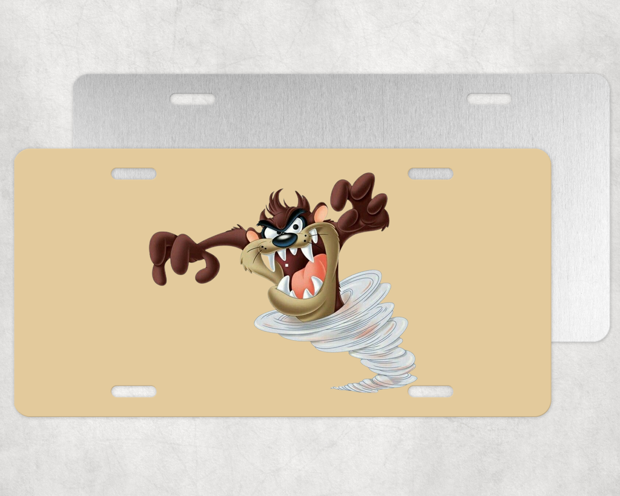 Ferocious Marsupial License Plate Mockup