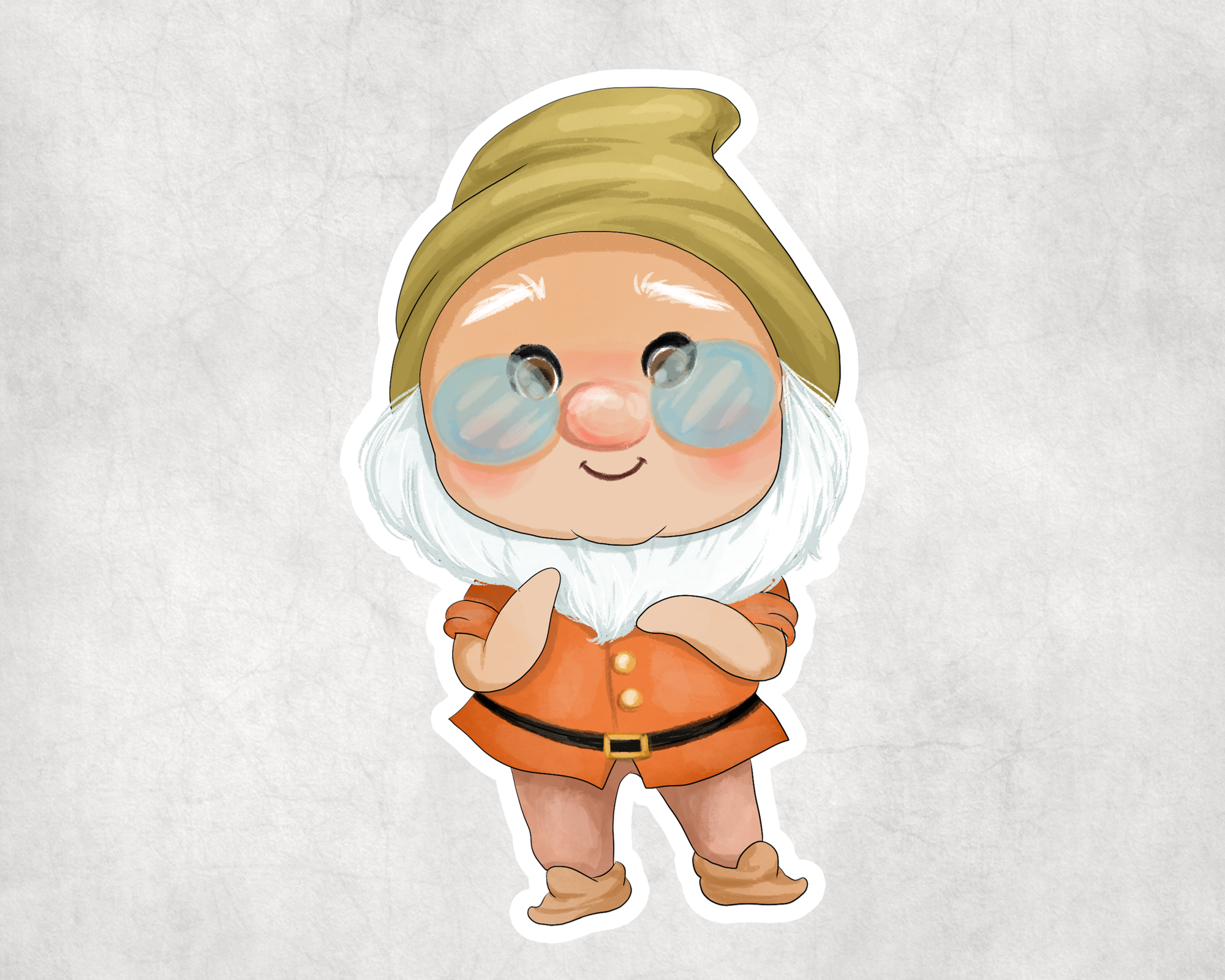 Smart Dwarf Sticker Mockup
