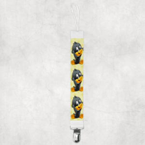 Black Duck Pacifier Clip Mockup