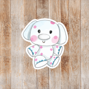 Misfit Elephant Sticker Mockup