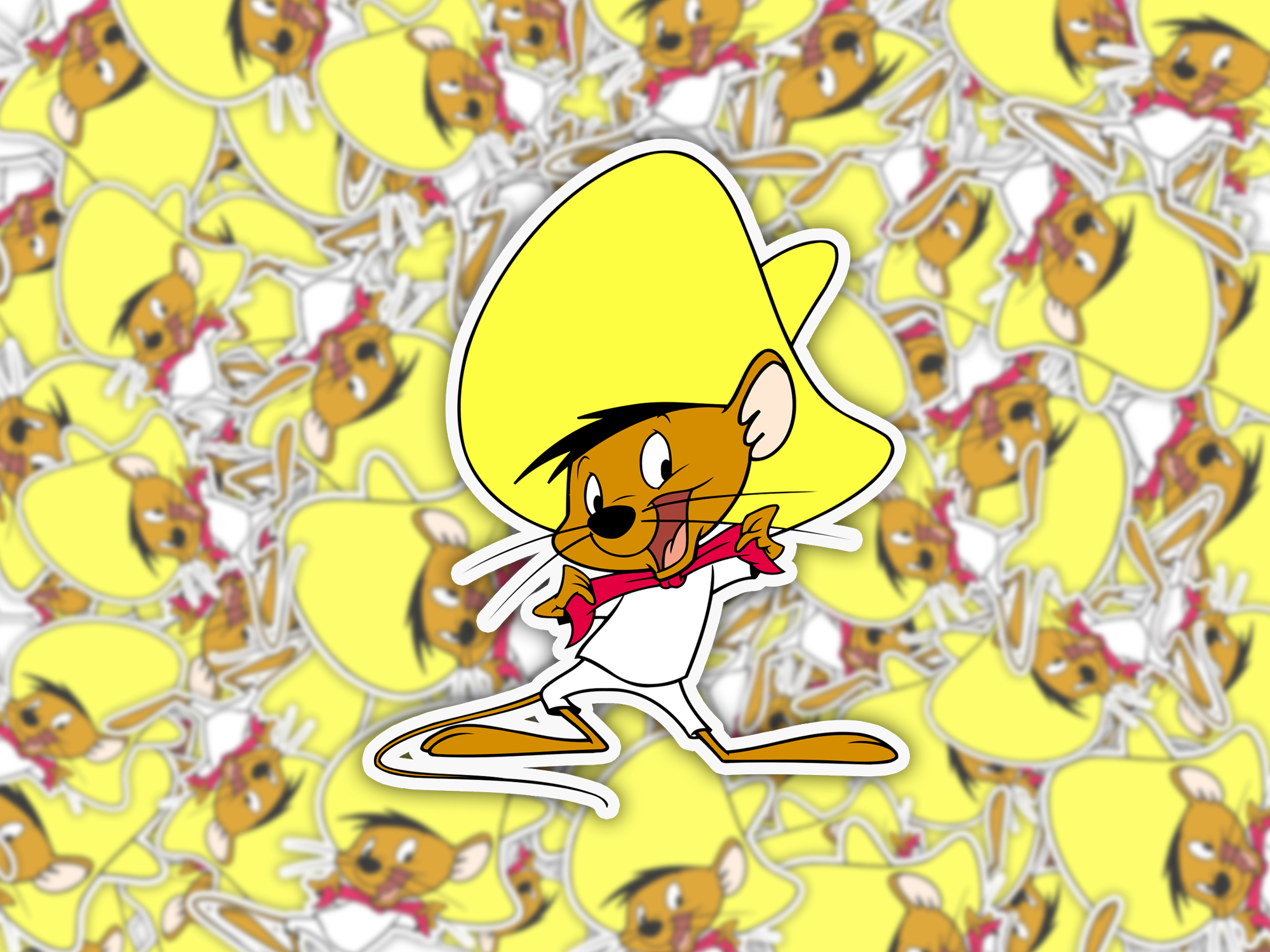 Spanish Mouse Sticker Mockup