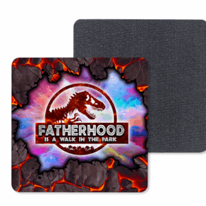 Fatherhood Coasters Mockup
