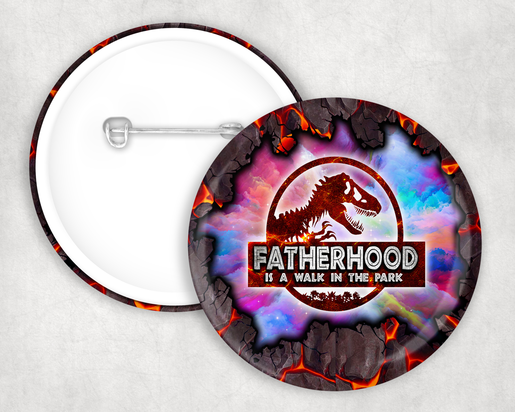 Fatherhood Button Mockup