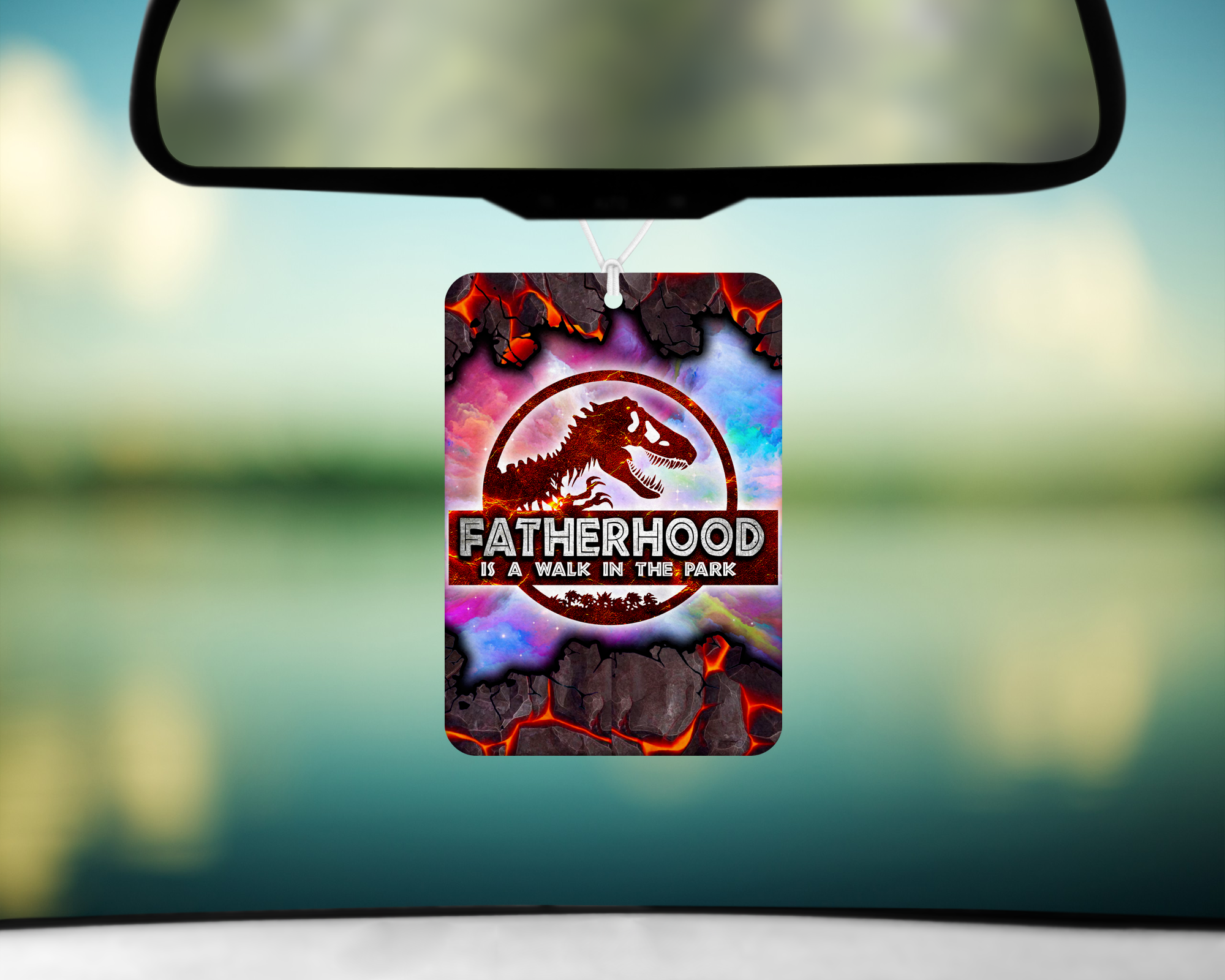 Fatherhood Air Freshener Mockup