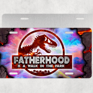 Fatherhood License Plate Mockup