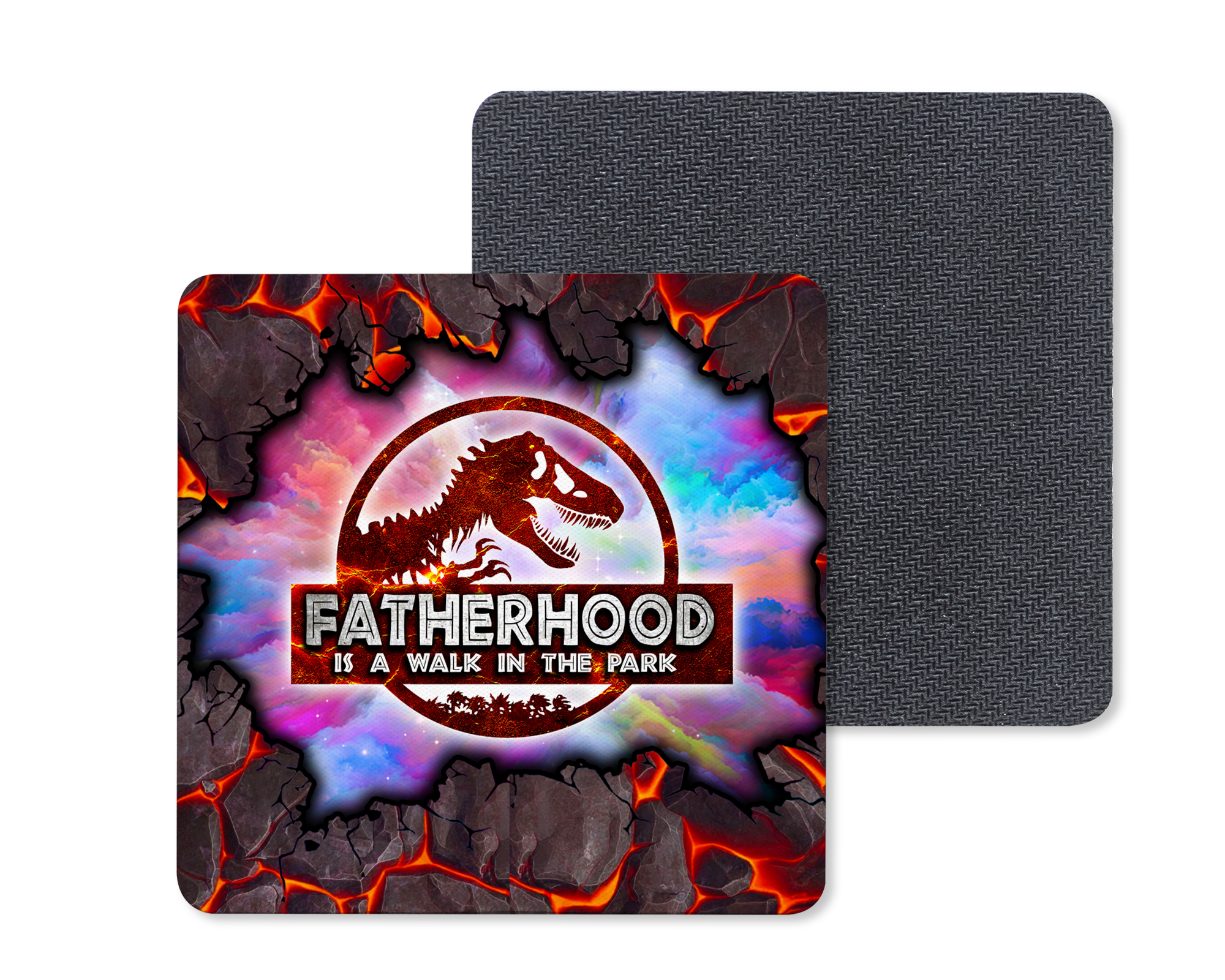 Fatherhood Coasters Mockup