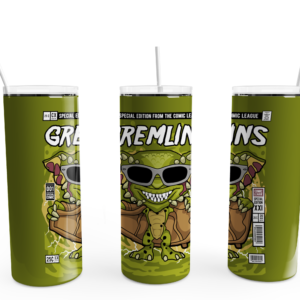 Flasher Monster Comic Tumbler Mockup