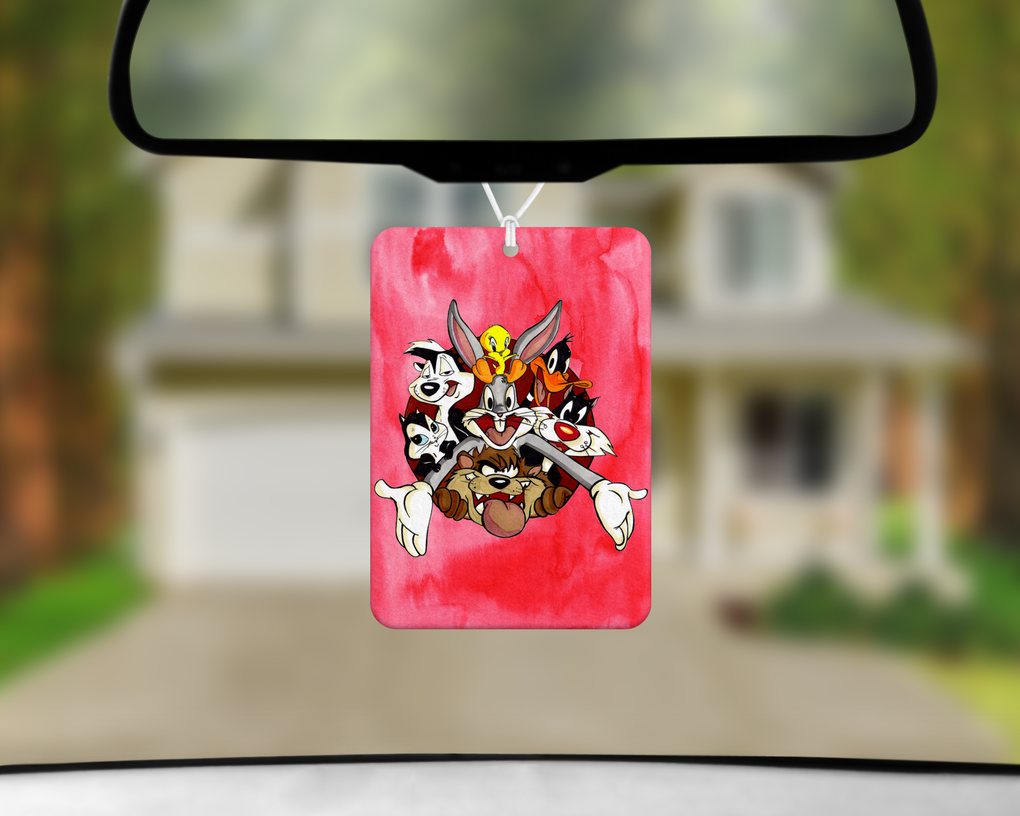 Watercolor Bunch Air Freshener Mockup