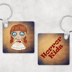 Cute Evil Doll Keyring Mockup