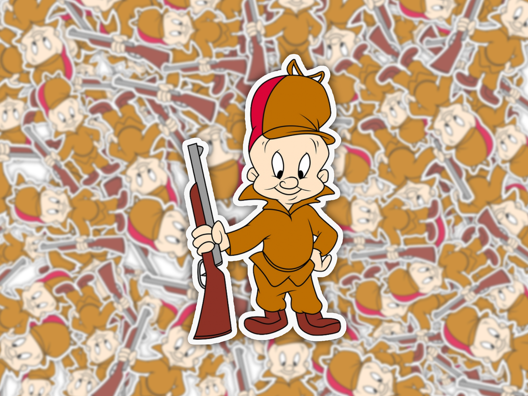 Hunter Sticker Mockup