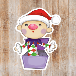 Jack In The Box Sticker Mockup