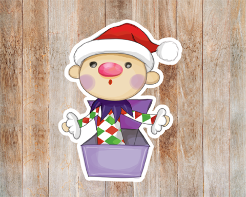 Jack In The Box Sticker Mockup