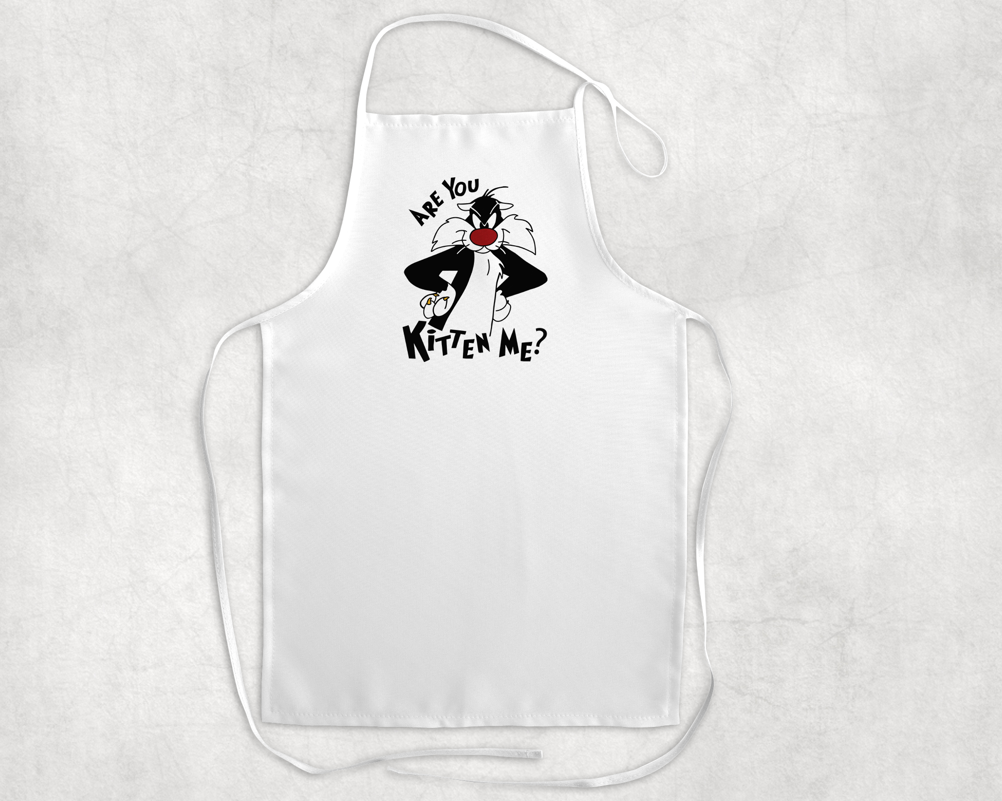 Are You Kitten Me Apron Mockup
