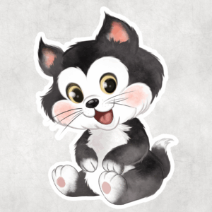 Kitty Sticker Mockup