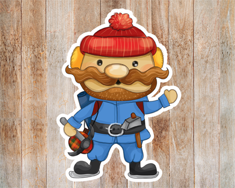 Mountain Climber Sticker Mockup