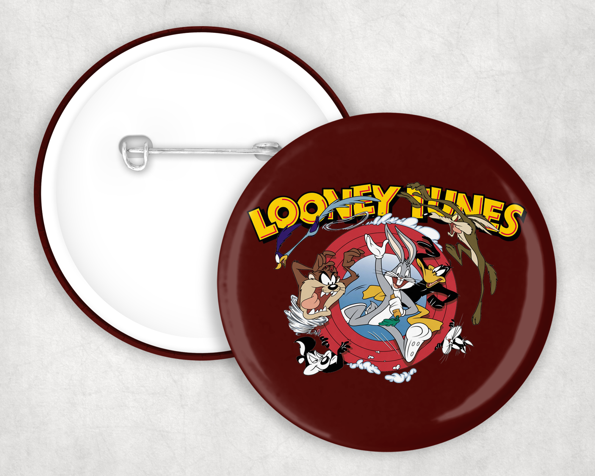 Toon Bunch Button Mockup