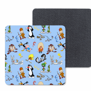 Toon Bunch Coasters Mockup