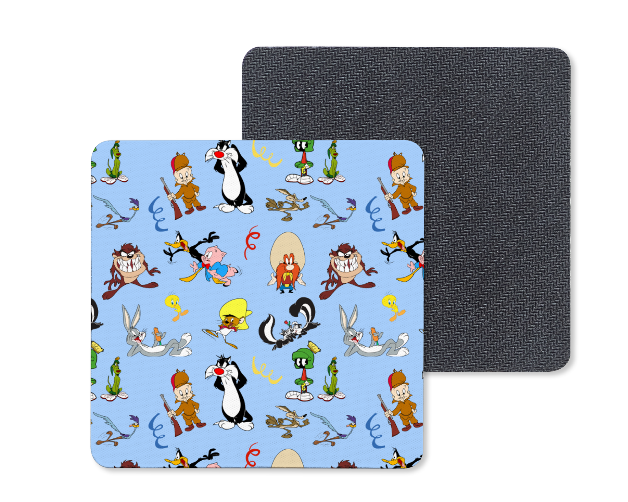 Toon Bunch Coasters Mockup