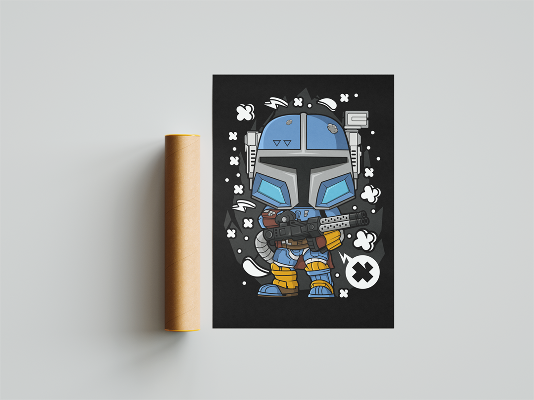 Space Hunter Art print