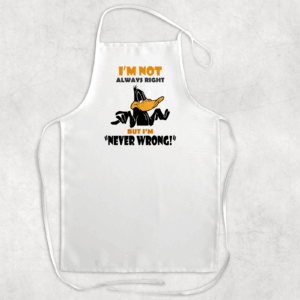 Never Wrong Apron Mockup