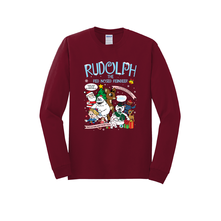 Red-Nosed Reindeer & Friends Shirt Mockup