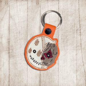 Halloween Ghost Head Key Fob