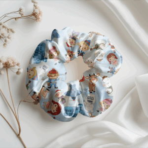 Snow Friends Pattern Scrunchie Mockup