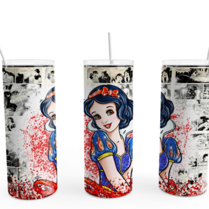 Snow Princess Comic Tumbler Mockup