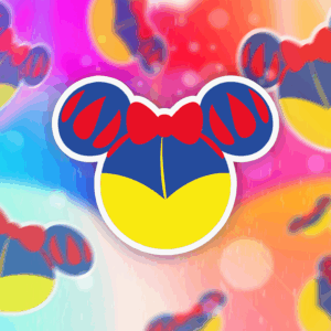 Snow Princess Ears Sticker Mockup