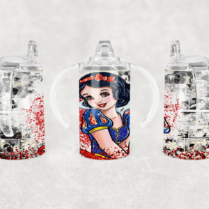 Snow Princess Comic Sippy Cup Mockup