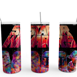Watercolor Space Warriors Tumbler