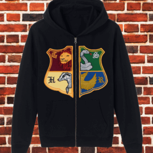 Magic School House Mascots Split Hoodie Mockup