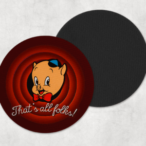 That's All Folks Coasters Mockup