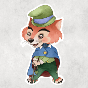 Sly Thief Sticker Mockup