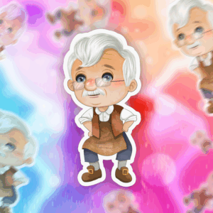 Toy Maker Sticker Mockup