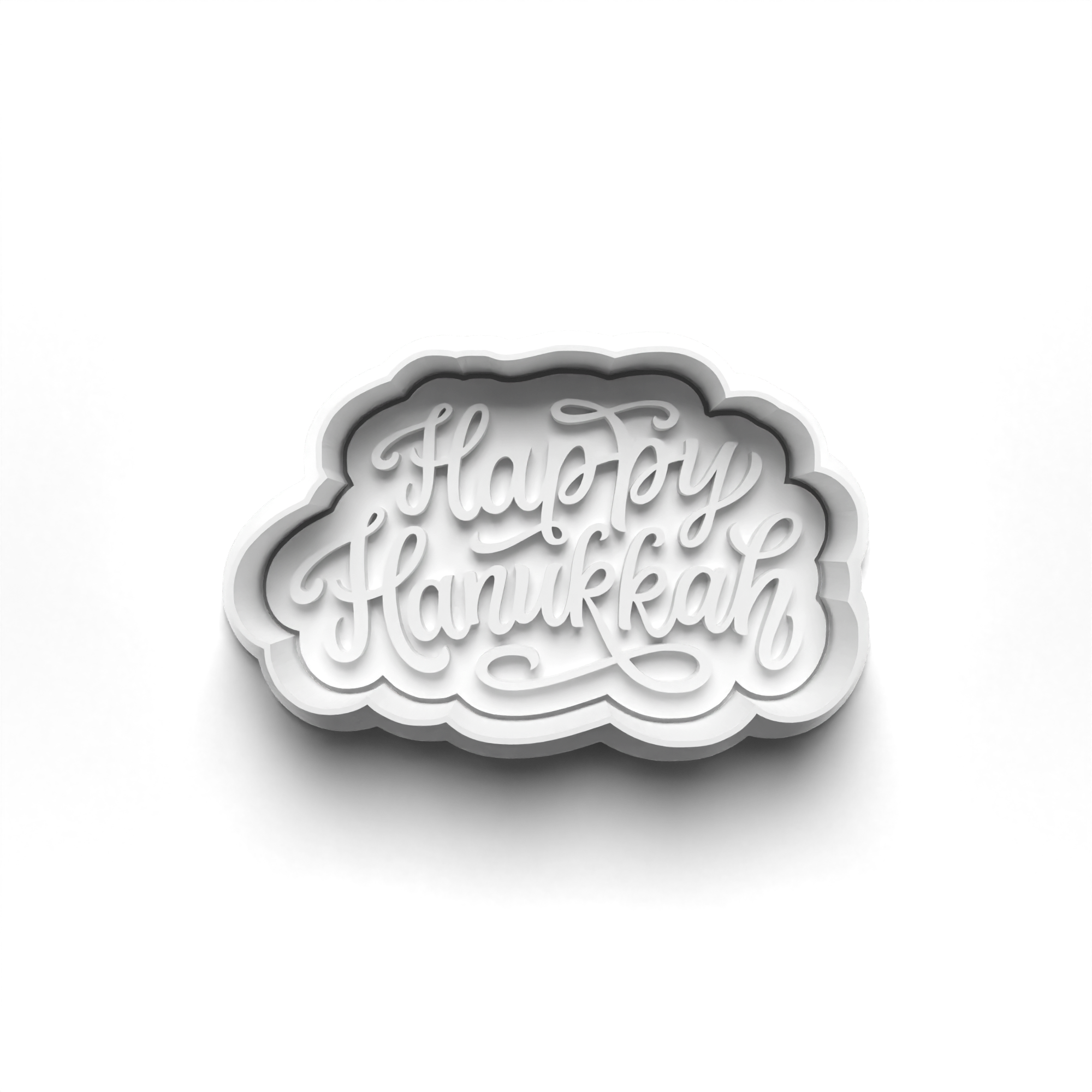 Happy Hanukkah Cookie Cutter & Stamp Mockup