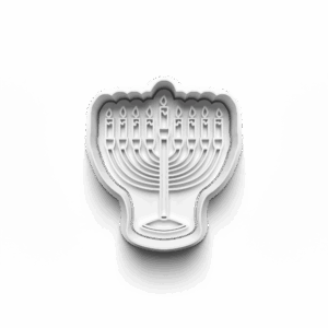 Menorah Cookie Cutter & Stamp Mockup