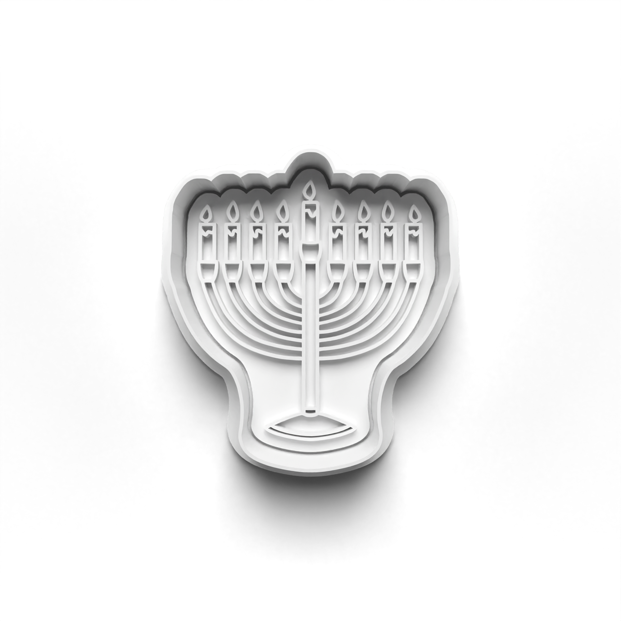 Menorah Cookie Cutter & Stamp Mockup