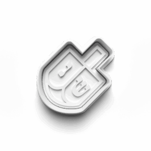 Dreidel Cookie Cutter & Stamp Mockup