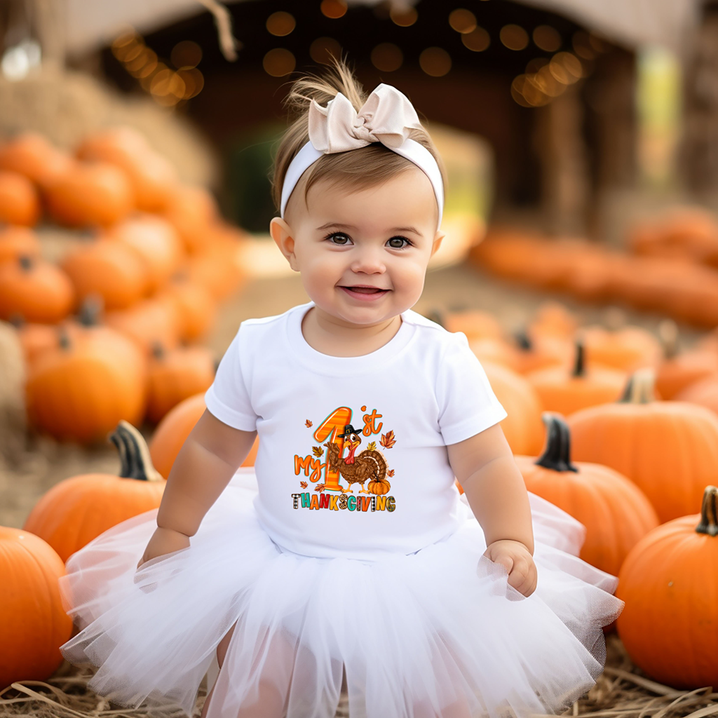 My 1st Thanksgiving Babywear Mockup