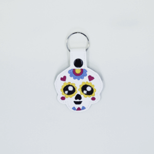 Sugar Skull Key Fob