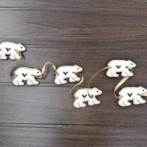 Festive Polar Bear Bunting