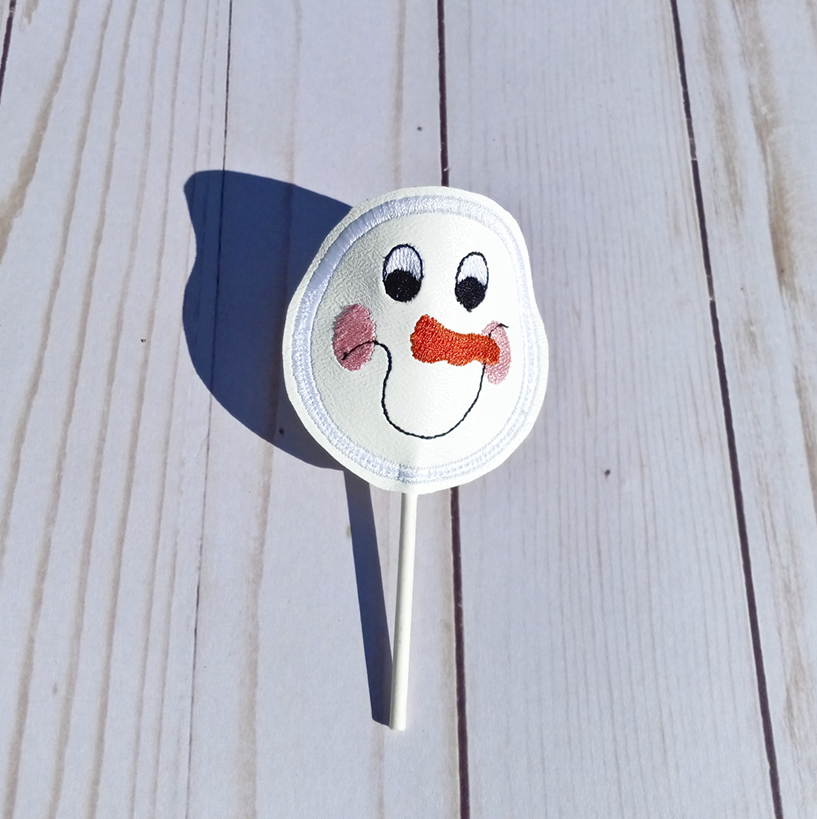 Snowperson Head Lollipop Holder