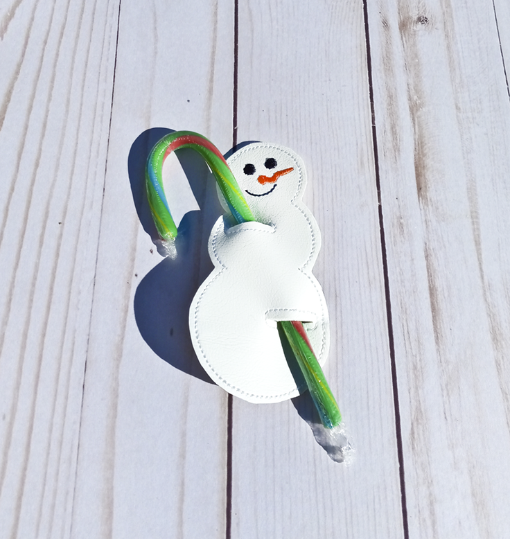 Snowman Candy Cane Hugger